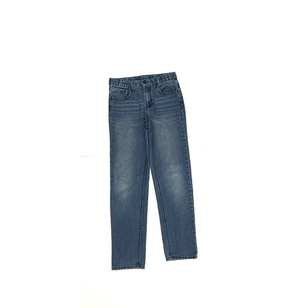 Faded Glory Adjustable Waist Straight‎ Leg Boy's size 18 Dark blue Denim jeans